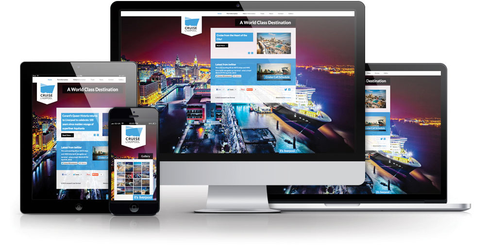 cruise liverpool responsive website